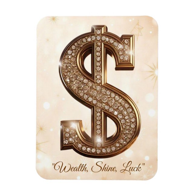 "Opulent Prosperity Symbol" Magnet (Vertical)