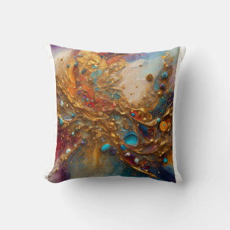 Opulent Spectrum: A Masterpiece of Colour and Luxu Cushion