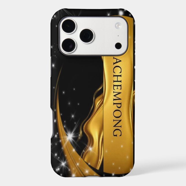 Opulent Swirl Liquid Gold Black Gilded Cosmos Ache (Back)