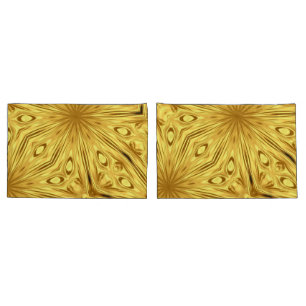 Opulent Swirl Liquid Gold: Gilded Zenith   Achempo Pillowcase