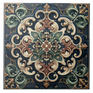 Opulent Traditional Maximalism Tile