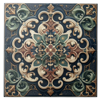 Opulent Traditional Maximalism Tile