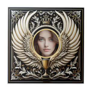Opulent Winged Crown Tile