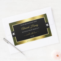 Opulently Black Gold Shiny Brilliant Product Label
