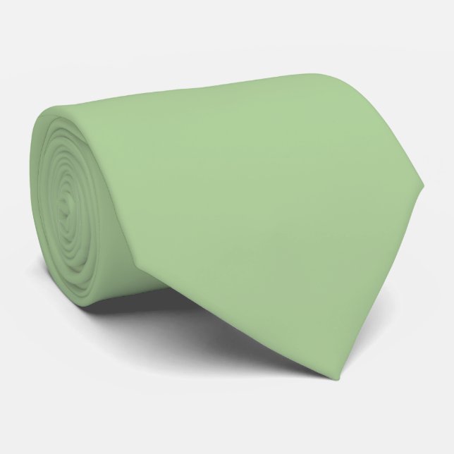 OPUS 1111 pistachio green Tie (Rolled)