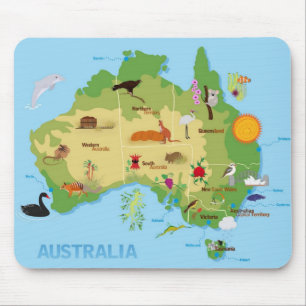 OPUS Australia map Mouse Mat