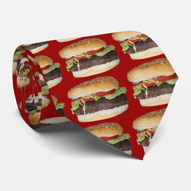 OPUS CHANGEABLE Hamburger on Ketchup Tie (Rolled)