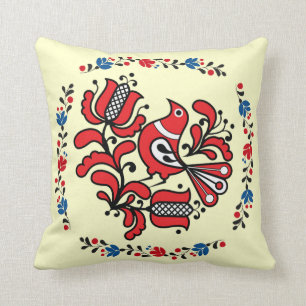 OPUS Hungarian Flower and Bird Embroidery Cushion