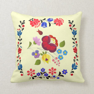 OPUS Hungarian Flower Embroidery Cushion