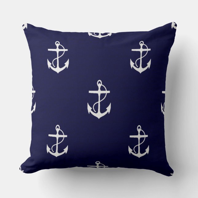 Opus Posh Anchor Nautical Cushion (Front)