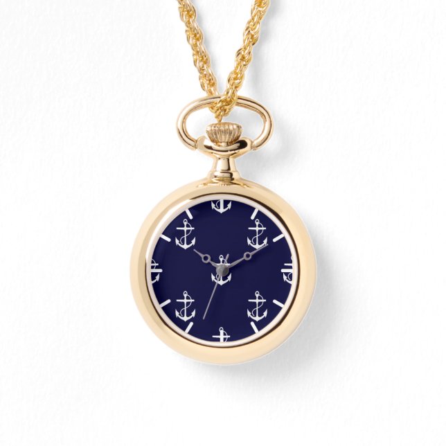 Opus Posh Anchor Nautical Custom Watch (Front)
