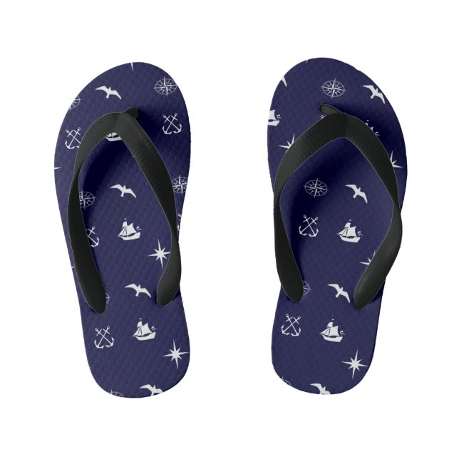 Opus Posh Nautical  Kid's Flip Flops (Footbed)