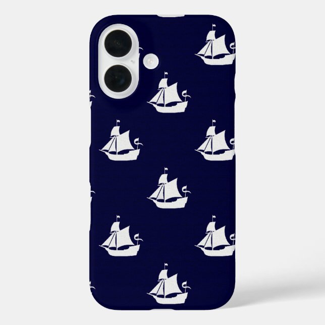 Opus Posh Ship Nautical Case-Mate iPhone Case (Back)