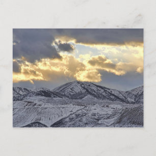 Oquirrh Mountains In Utah Winter Snow Capped Postcard