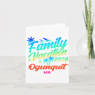 Oquit Beach Maine Family Vacation Summer 2026 Card