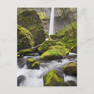 OR, Columbia River Gorge, Elowah Falls and Postcard