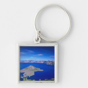 OR, Crater Lake NP, Wizard Island and Crater Key Ring
