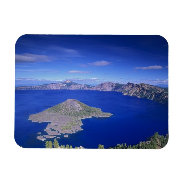 OR, Crater Lake NP, Wizard Island and Crater Magnet (Horizontal)