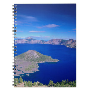 OR, Crater Lake NP, Wizard Island and Crater Notebook