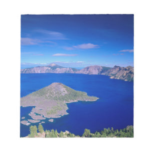 OR, Crater Lake NP, Wizard Island and Crater Notepad