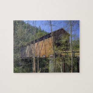 OR, Jackson County, McKee Covered Bridge Jigsaw Puzzle