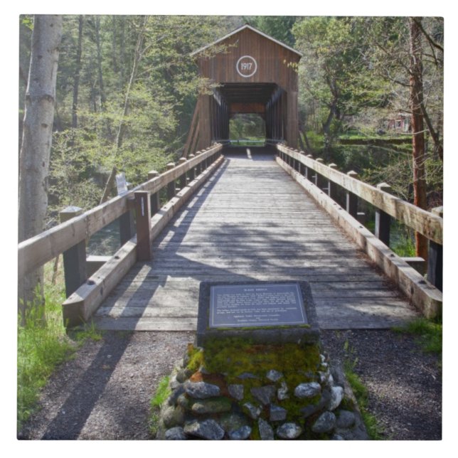 OR, Jackson County, McKee Covered Bridge Tile (Front)