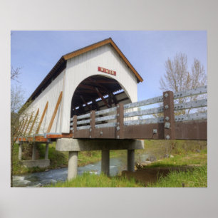 OR, Jackson County, Wimer Covered Bridge Poster
