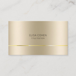 Or Minimalist Pearl Business Card