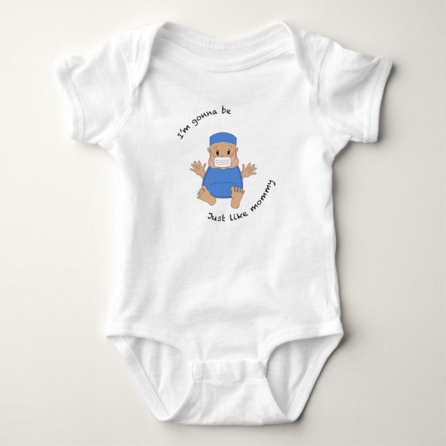 OR mummy Baby Bodysuit (Front)