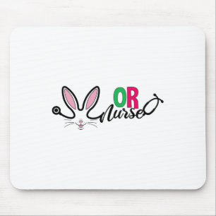Or Nurse Bunny Easter Stethoscope Operating Room N Mouse Mat