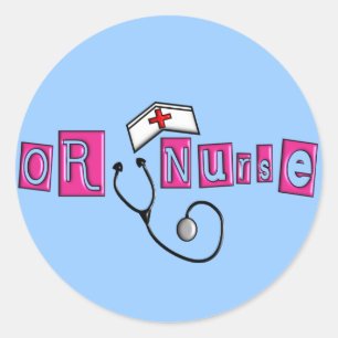 OR Nurse Gifts Classic Round Sticker