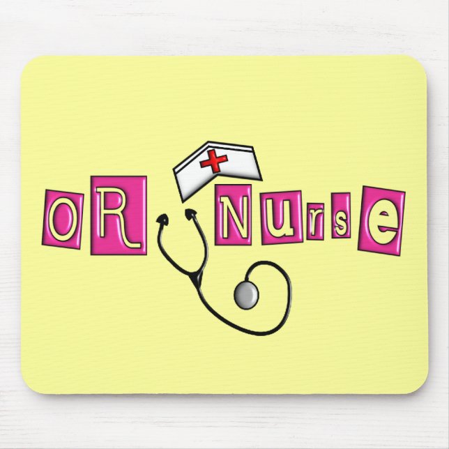 OR Nurse Gifts Mouse Mat (Front)