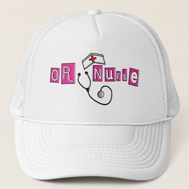 OR Nurse Gifts Trucker Hat (Front)