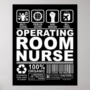 OR Nurse Operating Room Nurse Poster