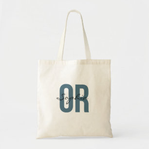 OR Nurse Personalized Name Bold Typogrphy Tote Bag