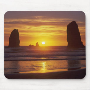 OR, Oregon Coast, Cannon Beach, seastacks at 2 Mouse Mat