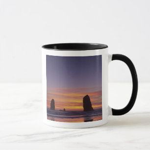 OR, Oregon Coast, Cannon Beach, seastacks at Mug