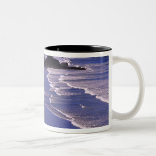 OR, Oregon Coast, Ecola SP, Indian Beach with Two-Tone Coffee Mug