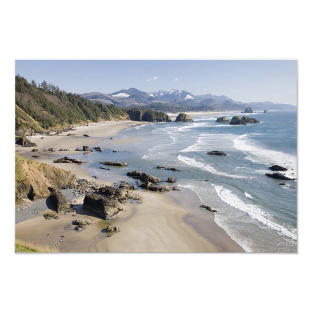 OR, Oregon Coast, Ecola State Park, Crescent 2 Photo Print (Front)