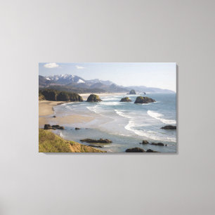 OR, Oregon Coast, Ecola State Park, Crescent Canvas Print