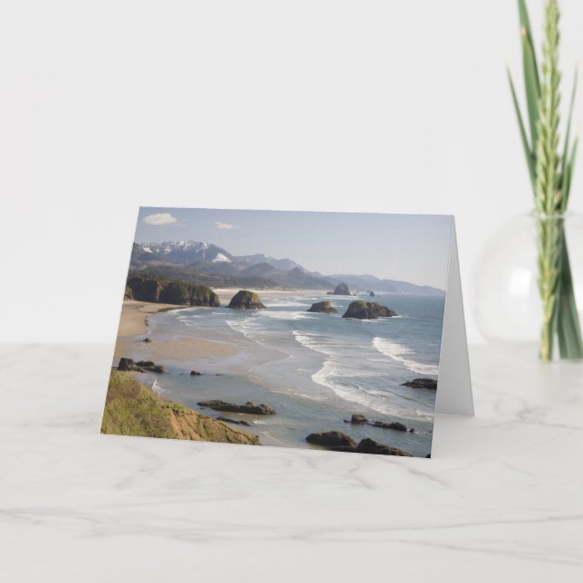 OR, Oregon Coast, Ecola State Park, Crescent Card (Front)