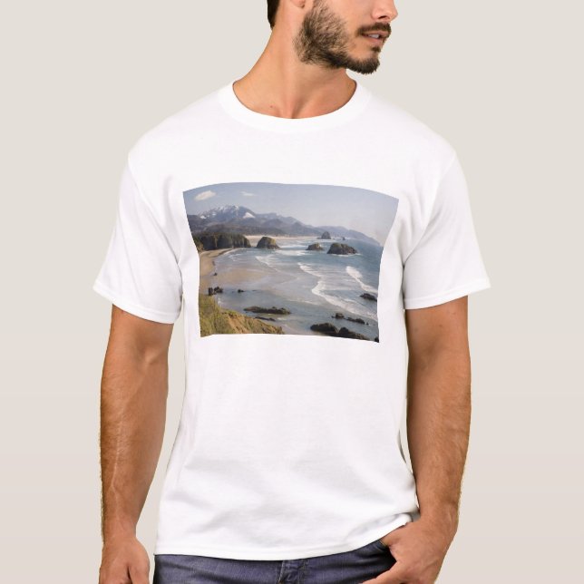 OR, Oregon Coast, Ecola State Park, Crescent T-Shirt (Front)
