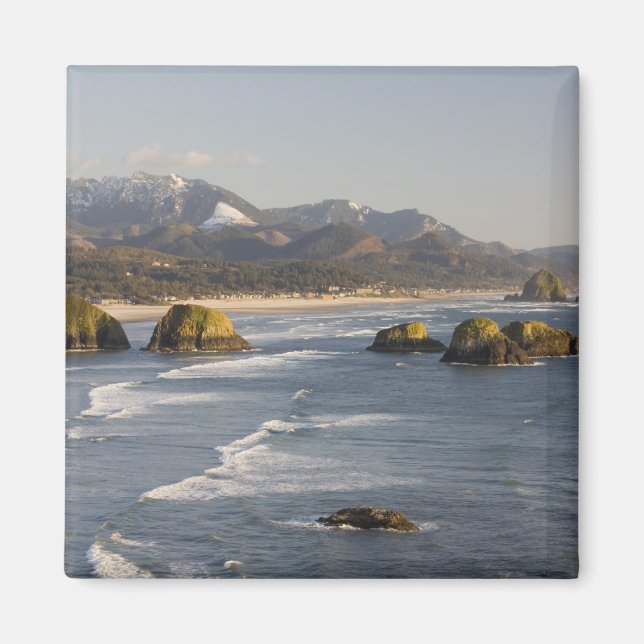 OR, Oregon Coast, Ecola State Park, view of 2 Magnet (Front)