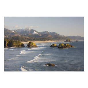 OR, Oregon Coast, Ecola State Park, view of 2 Photo Print