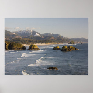 OR, Oregon Coast, Ecola State Park, view of 2 Poster