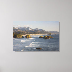 OR, Oregon Coast, Ecola State Park, view of Canvas Print