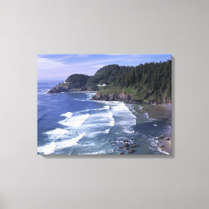OR, Oregon Coast, Heceta Head Lighthouse, on Canvas Print