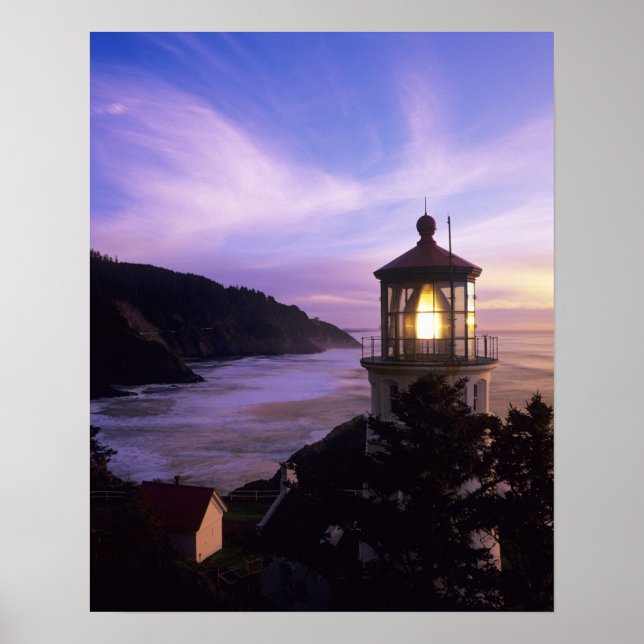 OR, Oregon Coast, Heceta Head Lighthouse, on Poster (Front)