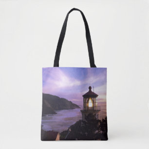 OR, Oregon Coast, Heceta Head Lighthouse on Tote Bag