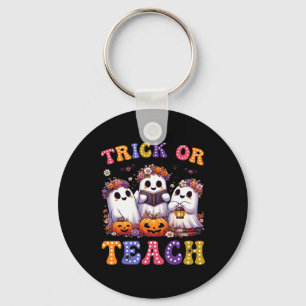 Or Teach Halloween Ghost Pumpkin Spooky Teacher Wo Key Ring